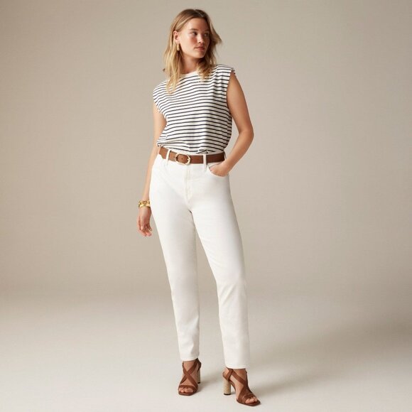J.Crew Petite Classic Straight Jean In White Women's 26P Casual Everyday Weekend - Picture 16 of 16